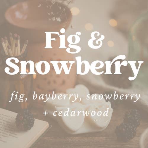 La cire de soja à clapet en forme de cœur parfumée aux figues et aux myrtilles fond pour la vente par Meleri and Maple Co