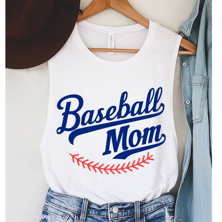 CANOTTA DA BASEBALL MOM CON GRAFICA MINERALE per la vendita all'ingrosso da parte di HRTandLUV