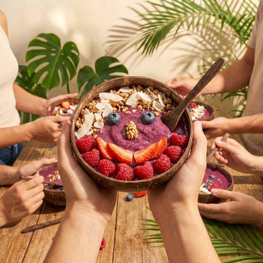 Bamboo Switch - Vente Bol de service - Bol de smoothie à la noix de coco2