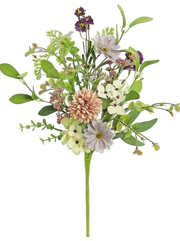 Romance Mum & Daisy Spray, 22", Mauve/Lavender for wholesale by Select Artificials, Inc.