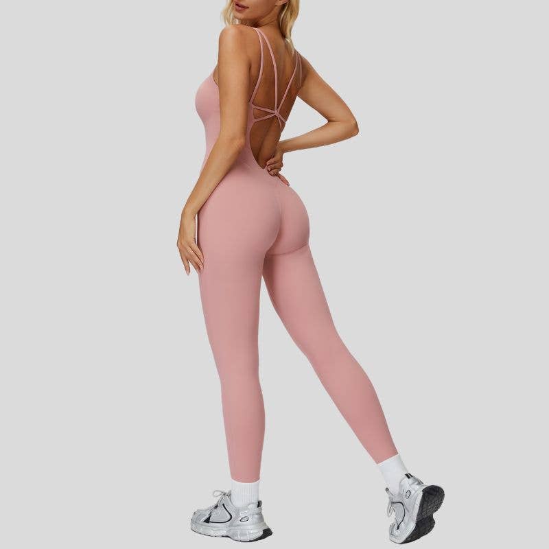 WONDERXFANS – wholesale Unitard – Women′s – Slimming jumpsuit with cutout back3