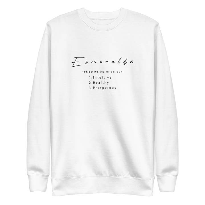 Esmeralda Healing Crystal-Infused Sweatshirt for wholesale by AloCasual