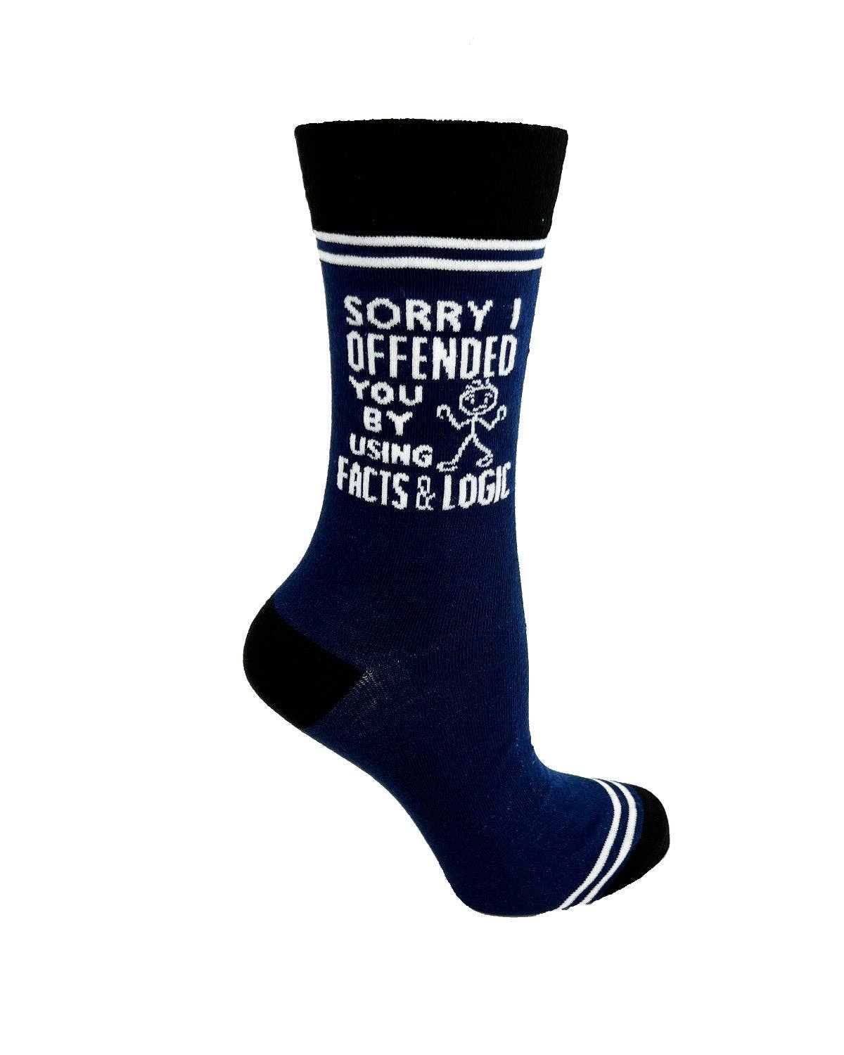 Fabdaz – wholesale Strumpor - Unisex – Förlåt att jag förolämpade dig genom att använda fakta och logik - Hey Now Unisex Crew Socks0