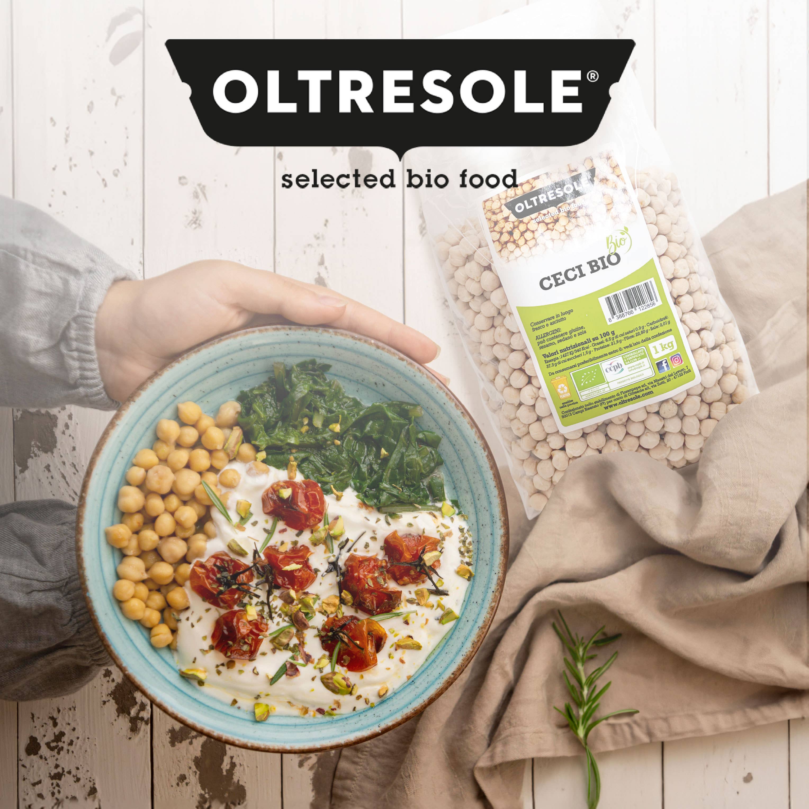 Oltresole – Engroshandel Bønner – ØKOLOGISKE KIKÆRTER 1 kg7