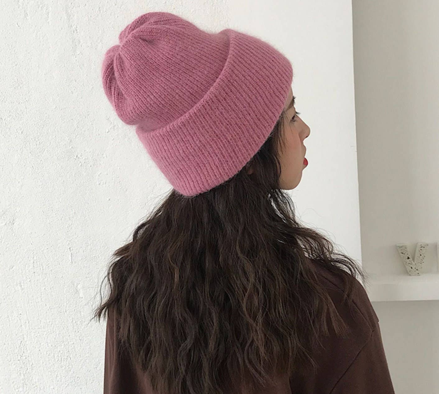 FanakoStudioNYC – Großhandel Beanie – Damen – Beanie-Mütze aus Schurwolle und Kaninchenfell für Damen, Wintermütze für Damen, warmes Weihnachtsgeschenk1
