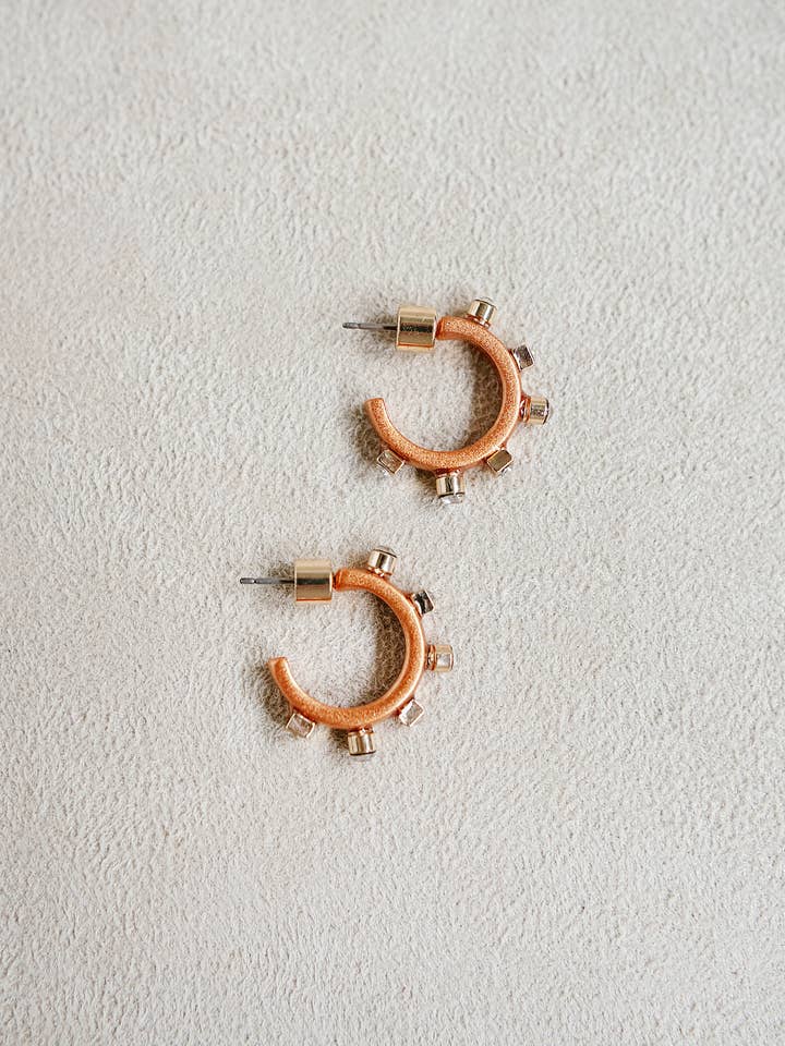 Metal Huggie - Copper for wholesale by Smith and Co. Design