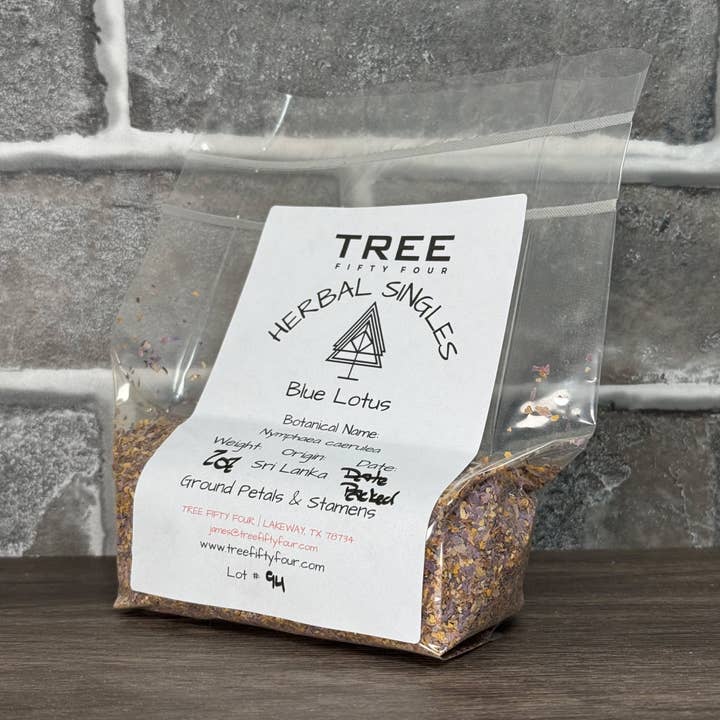 Tree Fifty Four - Wholesale Loose Tea - Blue Lotus Ground Petals & Stamens | 2oz - 1 KG | Bulk Herbs