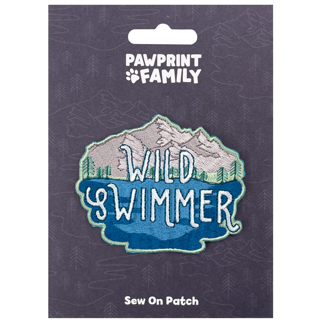 Pawprint Family - Wholesale Patch - Wild Swimmer Sew On Patch1