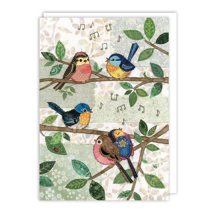 Notes & Queries, Inc. - Wholesale Everyday Greeting Card - Bird Chorus Blank Card