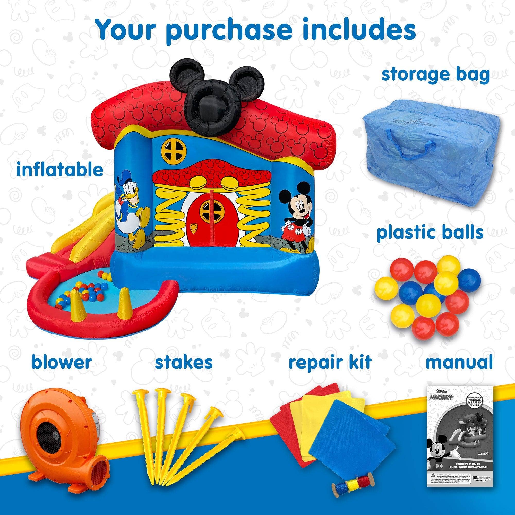 Funormous - Wholesale Inflatables - Mickey Mouse Inflatable Bounce House3