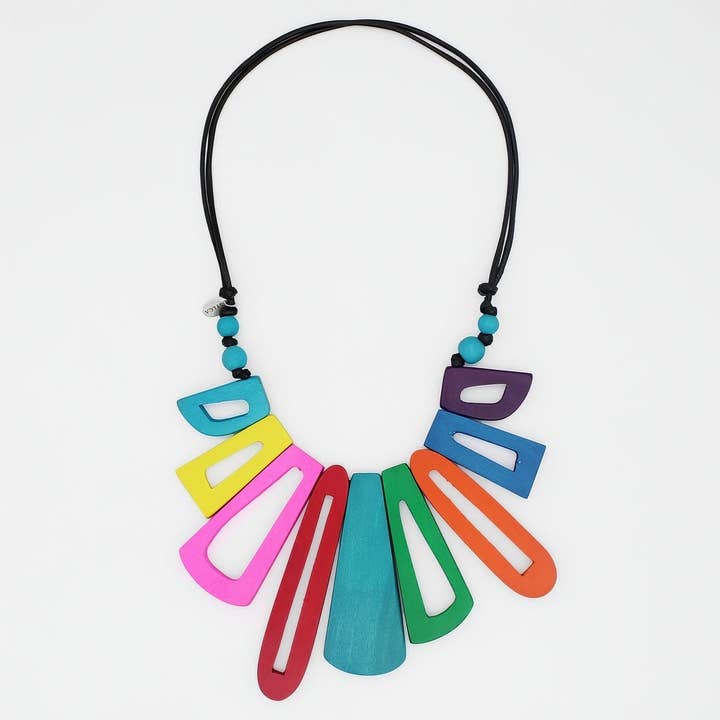 Multi Hues Boho Bloom Necklace for wholesale by Sylca Designs