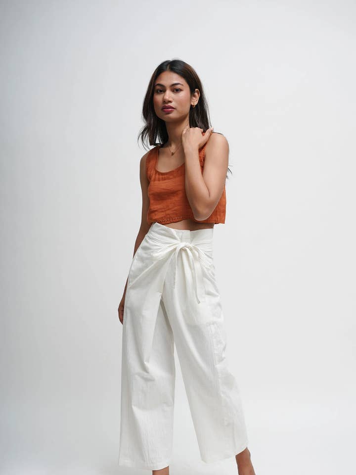 Tailor Didi - Wholesale Pants – Women's - Organic Cotton Wide Leg Lounge Pants, Breathable Yoga Wear1