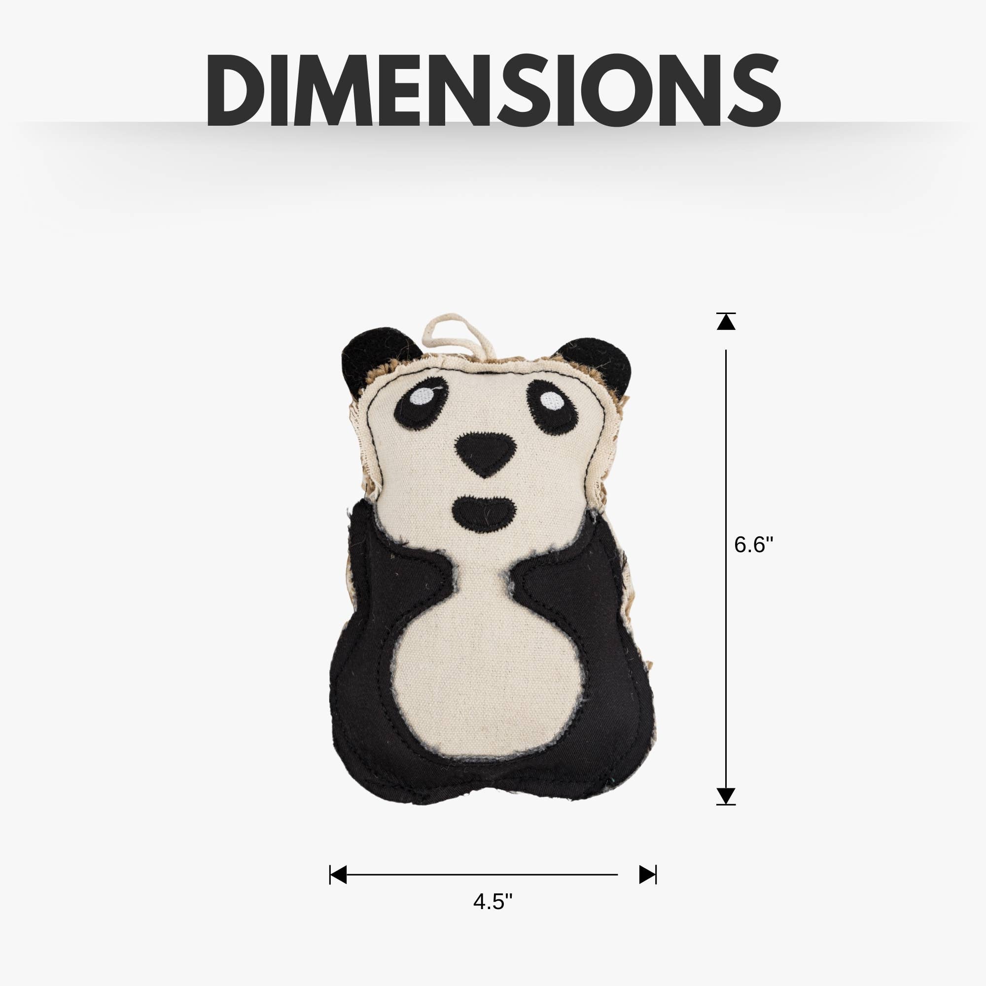 Jojo Modern Pets - Vente Jouet à mâcher – chien - Jouet à mâcher durable en toile et jute en forme de panda pour chiens4