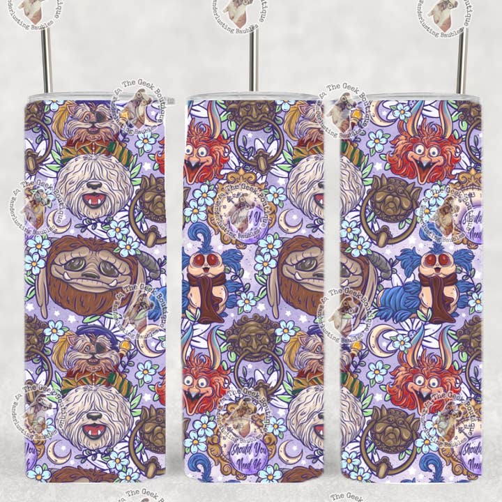 The Geek Boutique - Wholesale Insulated Mug/Tumbler - Labyrinth Movie Classic Sidekicks Friends Magical Tumbler