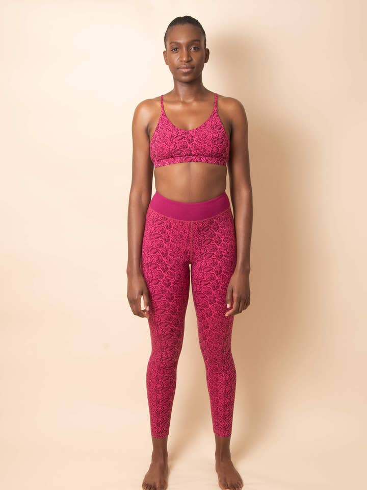 Crop top van bamboe katoen met agaatprint voor wholesale door Ndygo