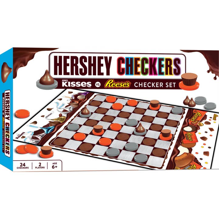 Jeu de plateau Hershey's Kisses vs Reese's Checkers pour la vente par Masterpieces Puzzles