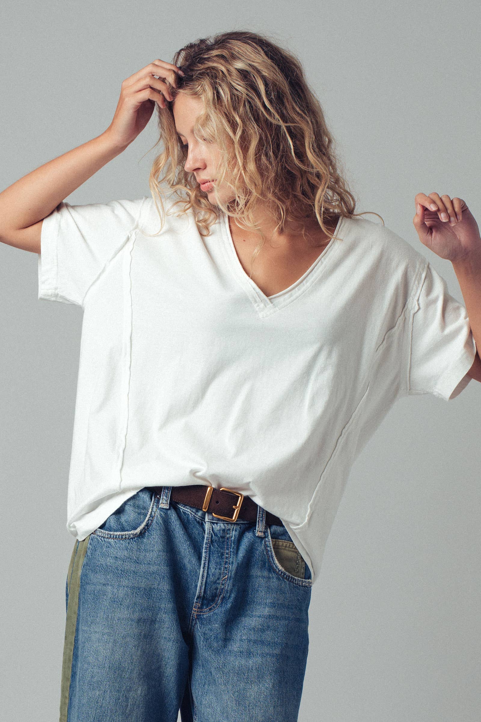 Urban Daizy - Wholesale T-Shirt - Women's - Vintage Wash V-Neck Cotton Tee10