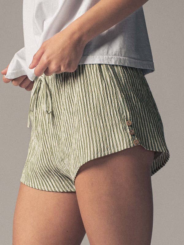 Urban Daizy - Vente Short – femme - Shorts à rayures froissées3