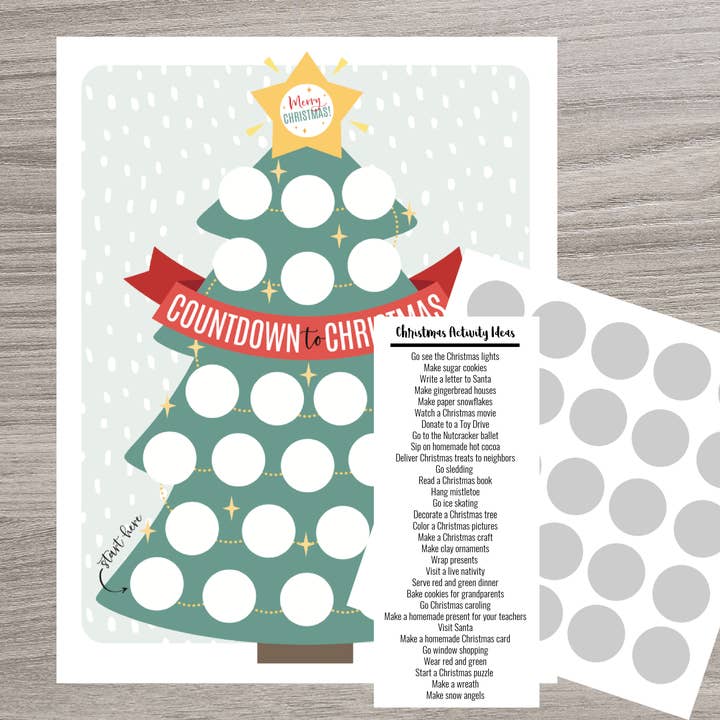 Scratch Away - Vente Calendriers de l'avent - Calendrier de l'Avent Scratch OFF