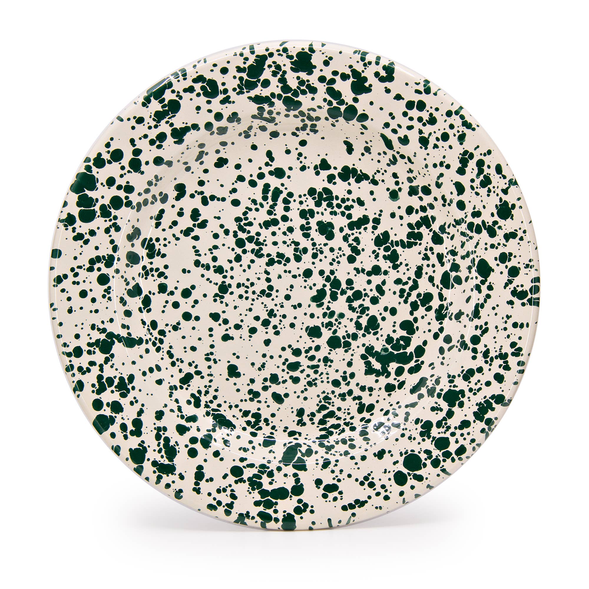 Crow Canyon Home - Venta al por mayor Plato grande - Plato de cena Splatter Enamelware13