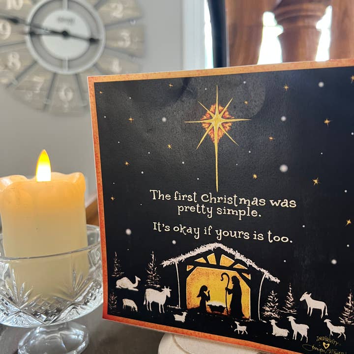 Lauras Closet - Wholesale Christmas Decoration - THE FIRST CHRISTMAS WAS PRETTY SIMPLE0