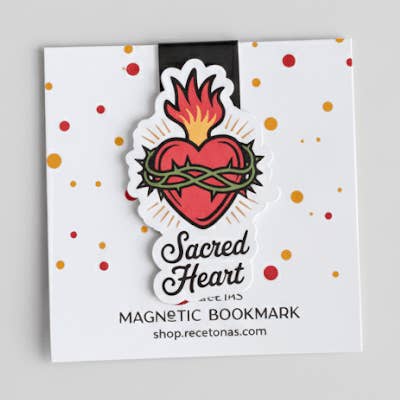 Sacred Heart Magnetic Bookmark for wholesale by Recetas PSD, LLC