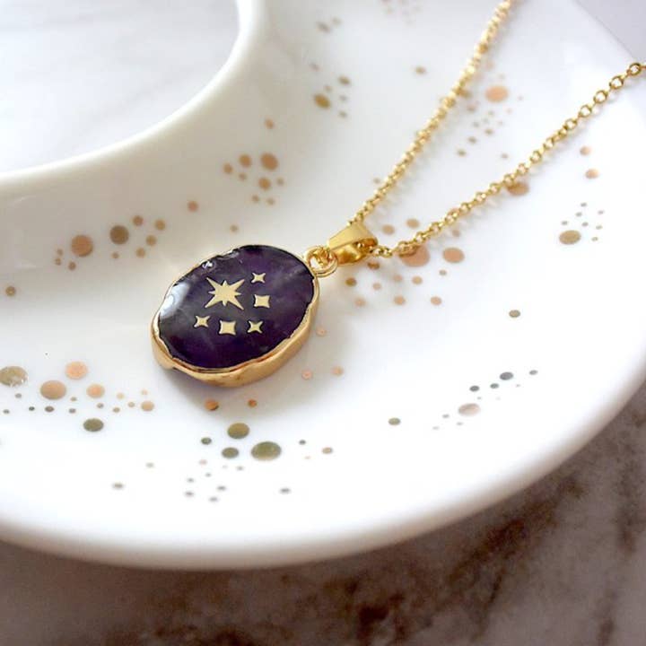 CELESTIAL ASTROLOGY NECKLACE for wholesale by Ashlen