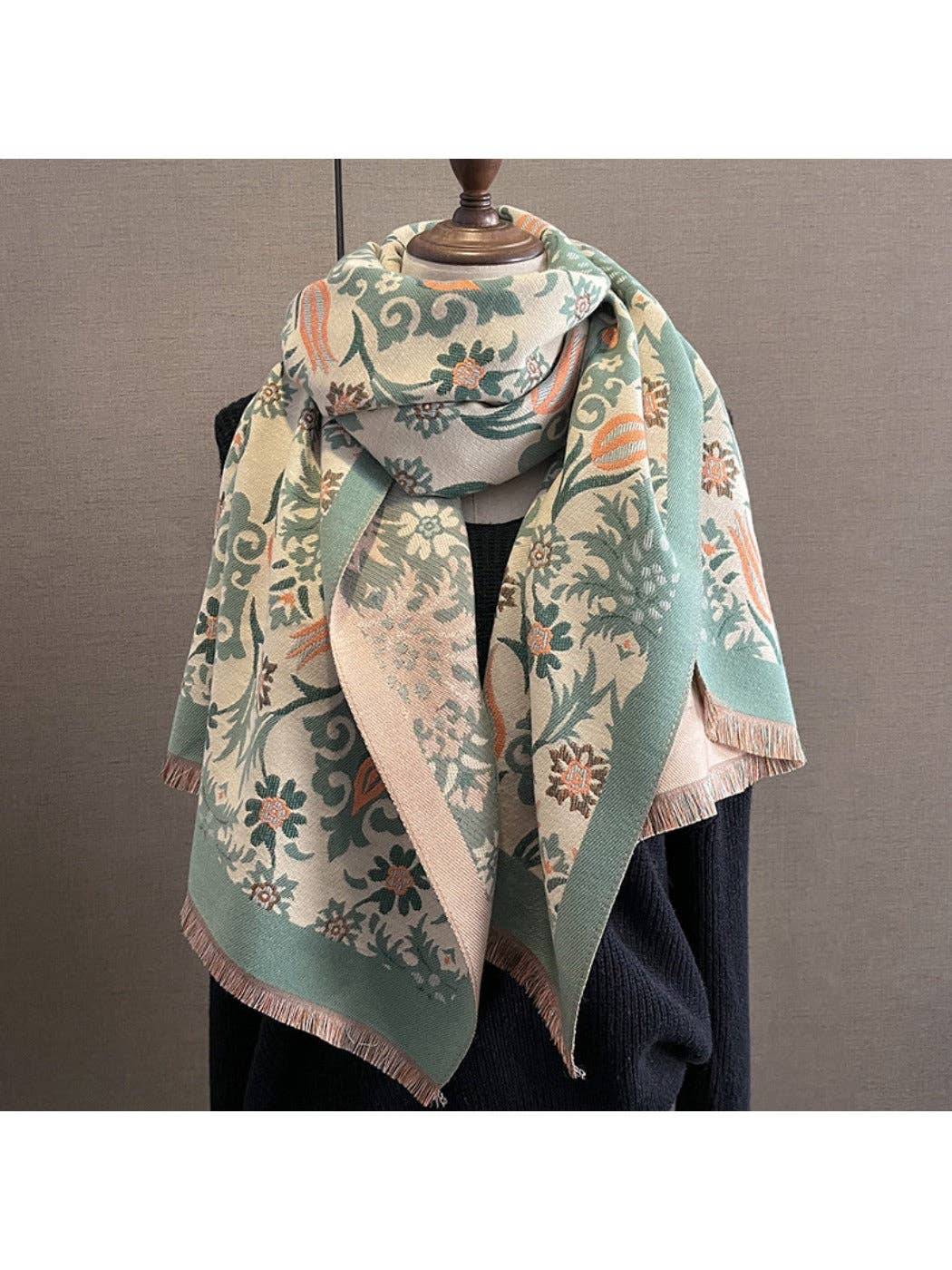 Funkyrel® Atzbranding Limited - Wholesale Scarf - Women's - Scarvii - Winter Paisley Scarf for Women4