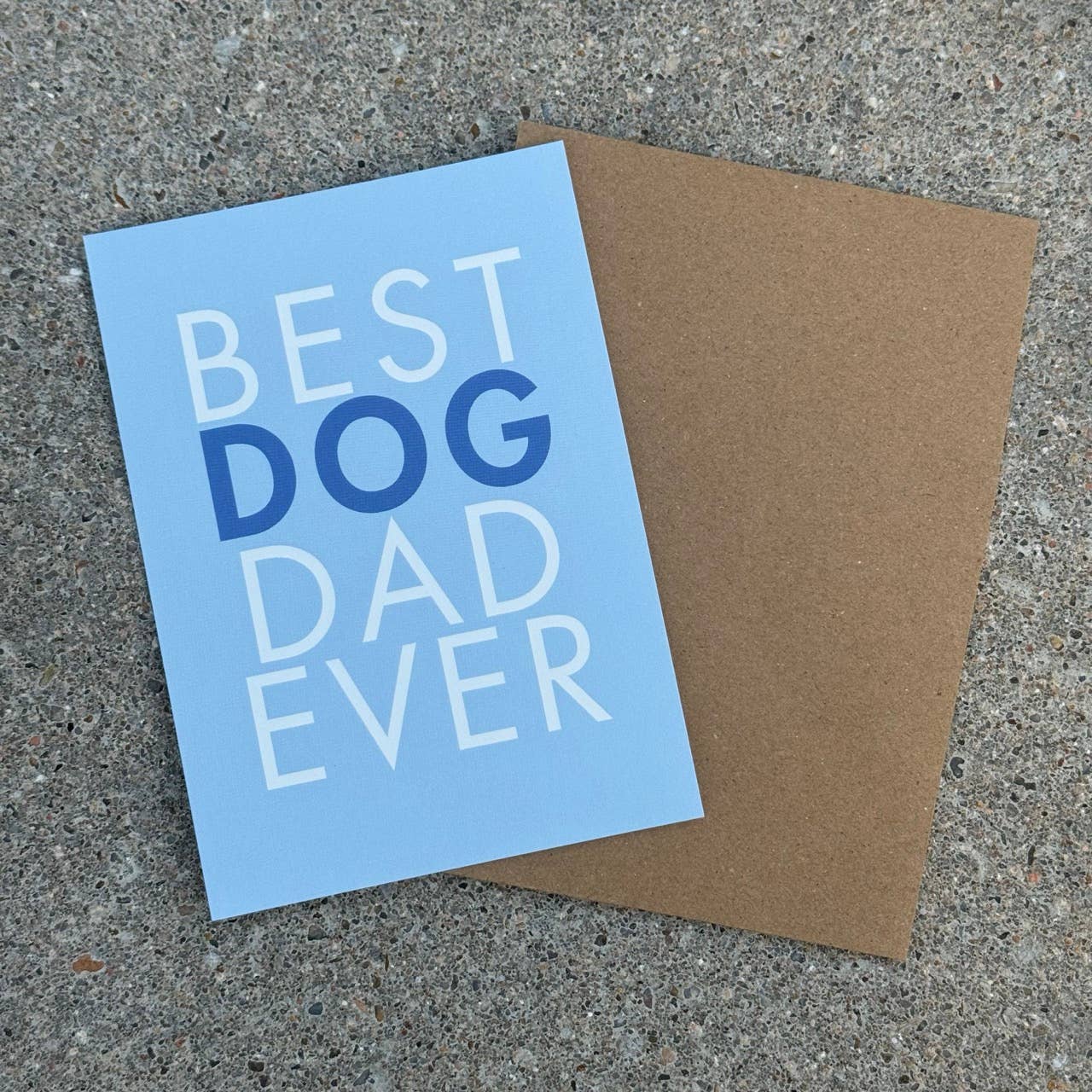 LOLLYPOPARTSTUDIO – Engroshandel Hverdagshilsen kort – Kort « Bedste Hundefar Nogensinde »3