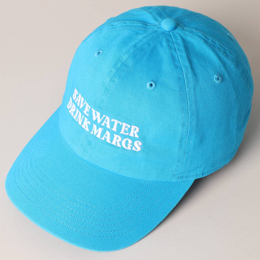 Fashion City - Venta al por mayor Gorra de béisbol - Mujer - Gorra de béisbol bordada Save Water Drink Margs9