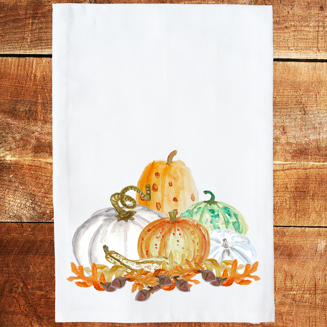 Knollwood Lane - Venta al por mayor Paños de cocina - Pantalla de otoño de calabaza1