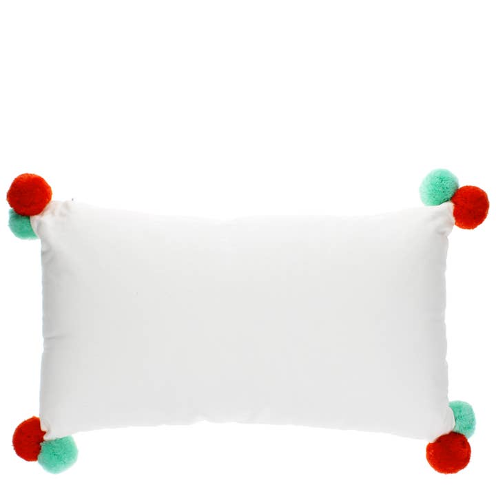 Rex B2B - UK - Wholesale Pillow/Cushion - Kids & Baby - Embroidered cushion with pom poms - Joy2