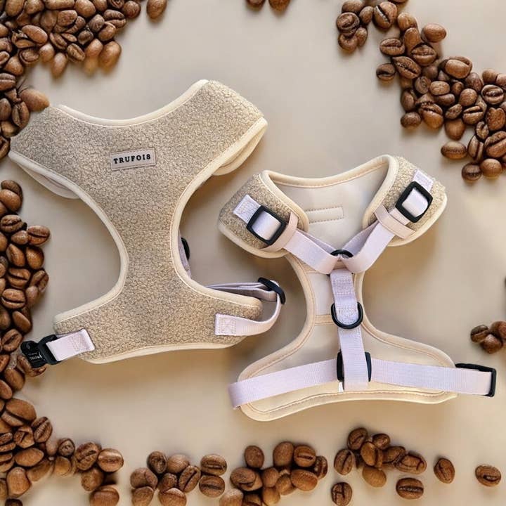 Trufois - Wholesale Pet Harness - Dog - Lite Adjustable Harness - Teddy Cappuccino