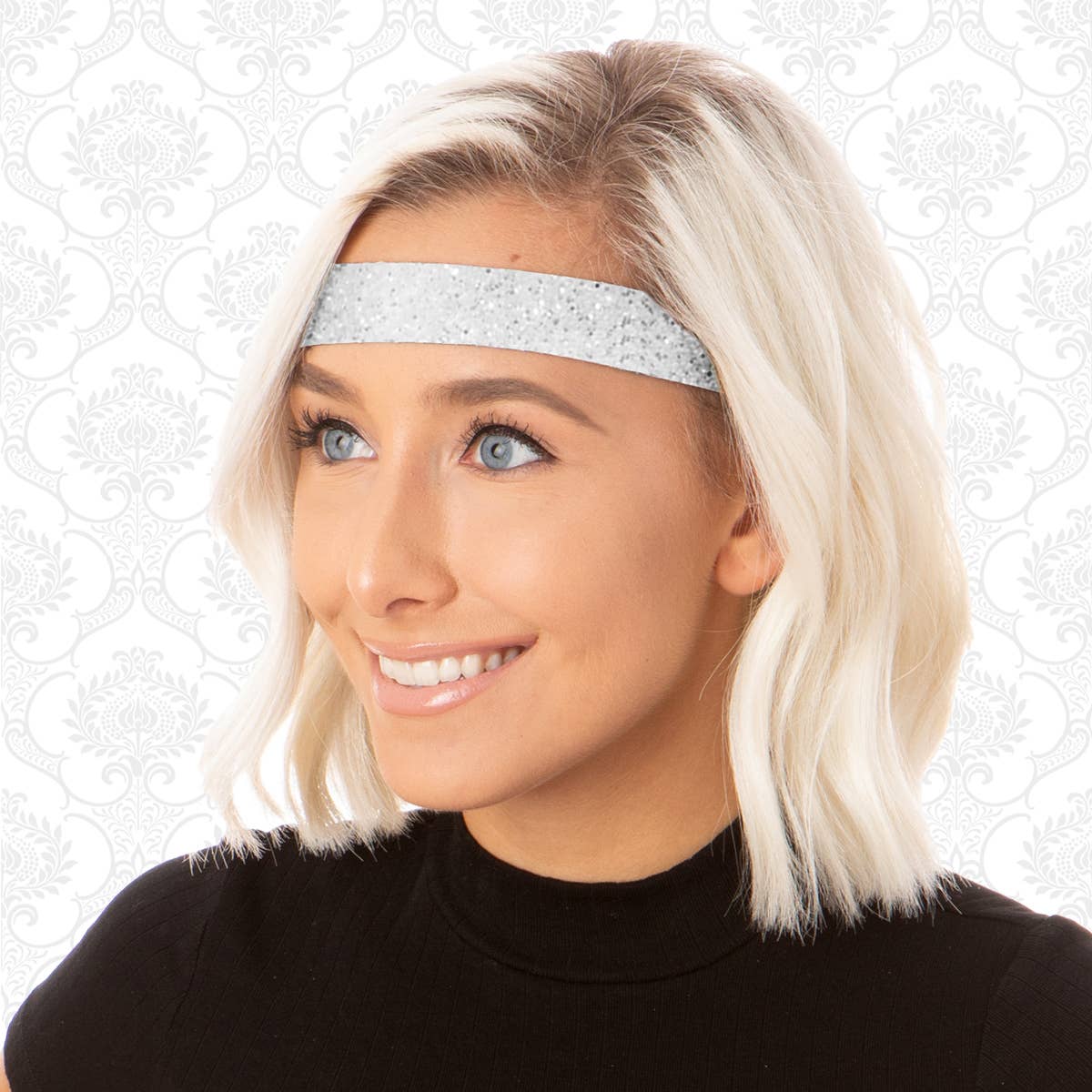 Hipsy - Wholesale Fashion Headband - Women's - Hipsy Adjustable No Slip Wide Bling Glitter Headband4