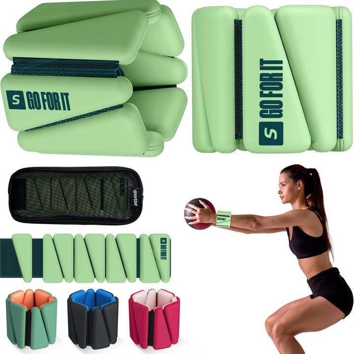Sportbit - Wholesale Fitness Equipment - SPORTBIT Wrist and Ankle Weights for Women - Set of 2 (1lb Each) Wearable Ankle & Wrist Weights3