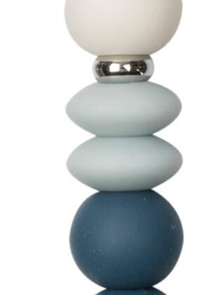 Denim Sky Boys Pacifier Clip for wholesale by Adora Baby Gifts