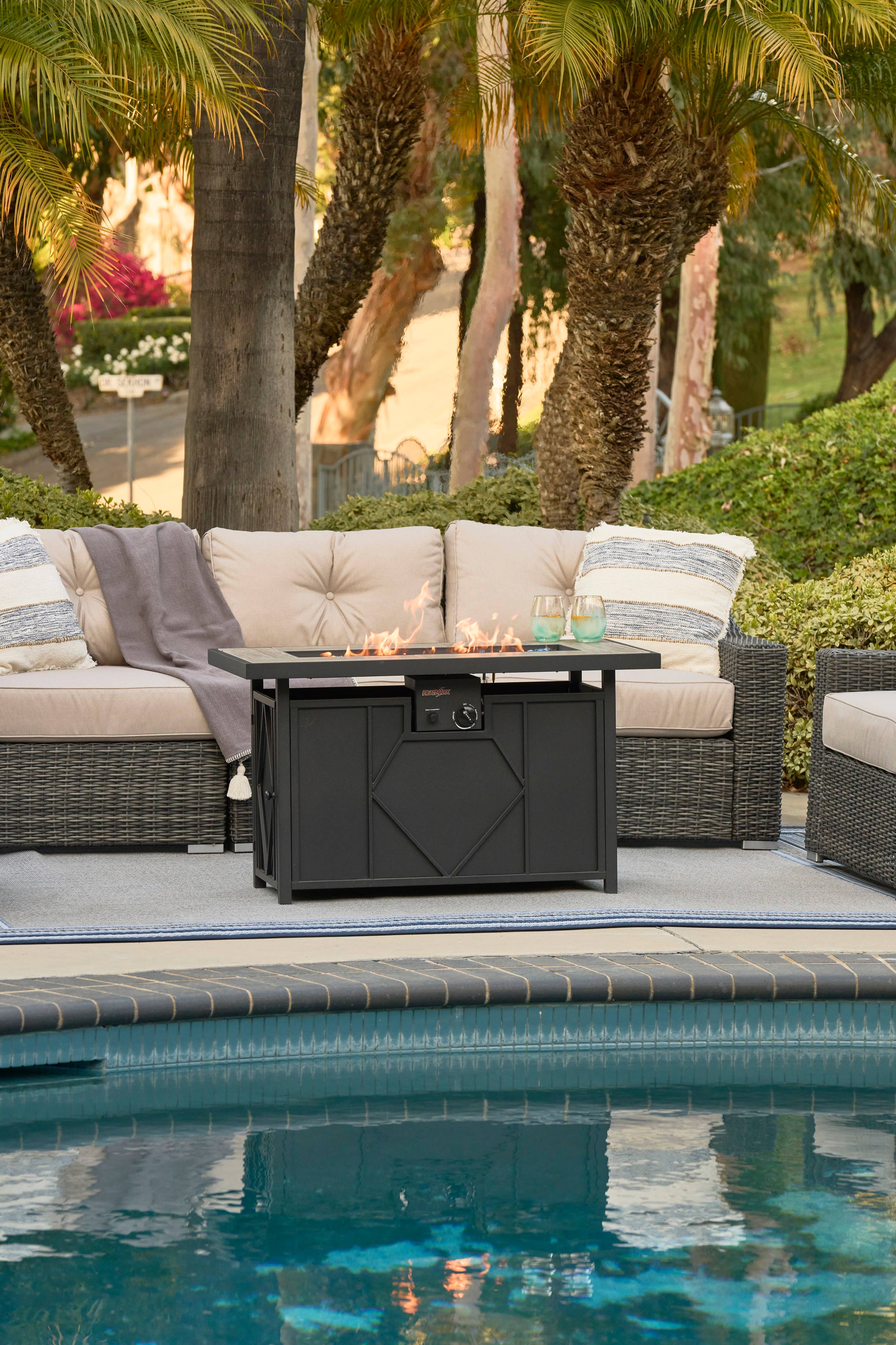 SHINERICH - Wholesale Fire Pit - Heatmaxx 60,000 BTU 42” Gas Fire Pit Table5
