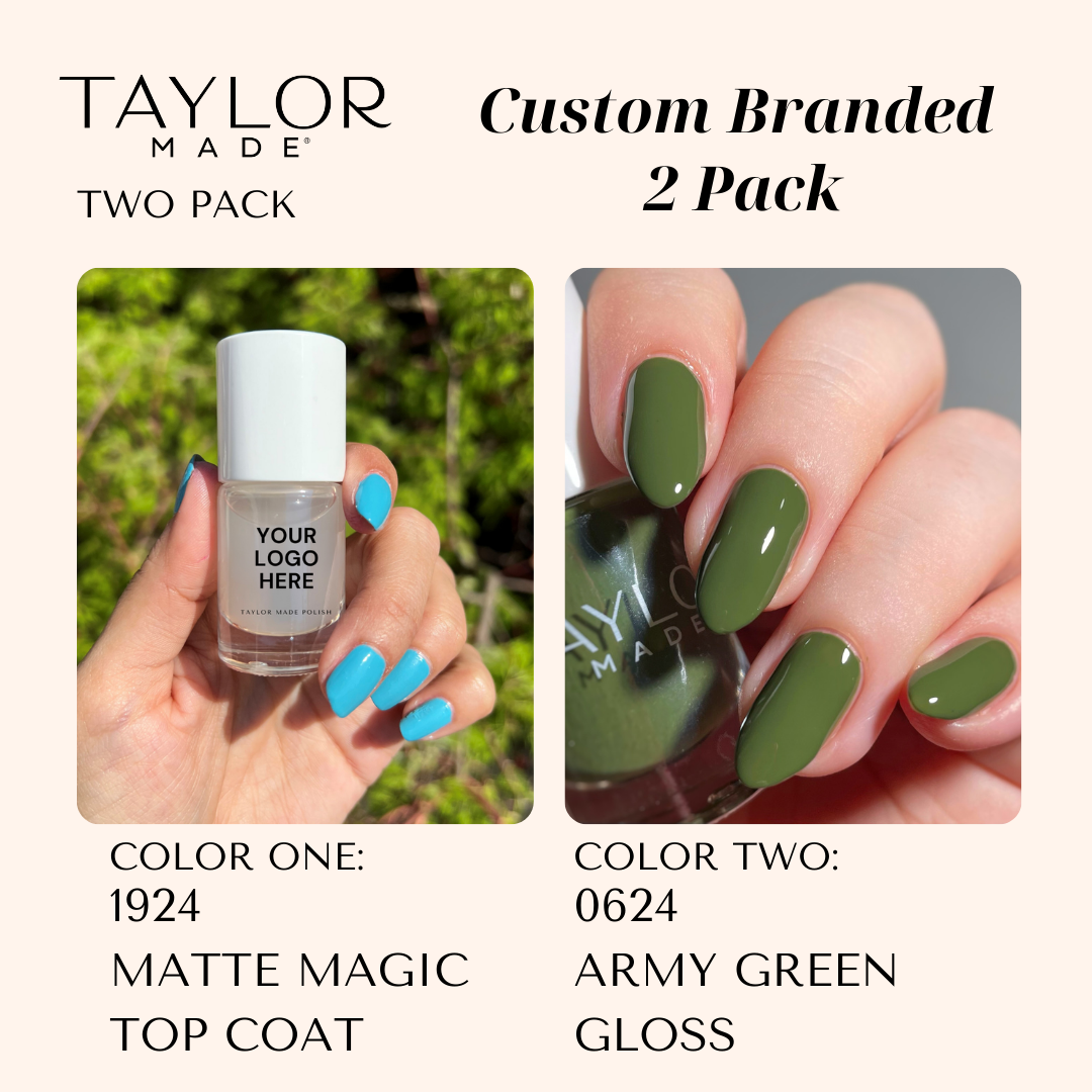 Taylor Made Polish – wholesale Nail polish – Custom Nail Polish: 2 Pack Long-wearing + Vegan + Non-toxic170