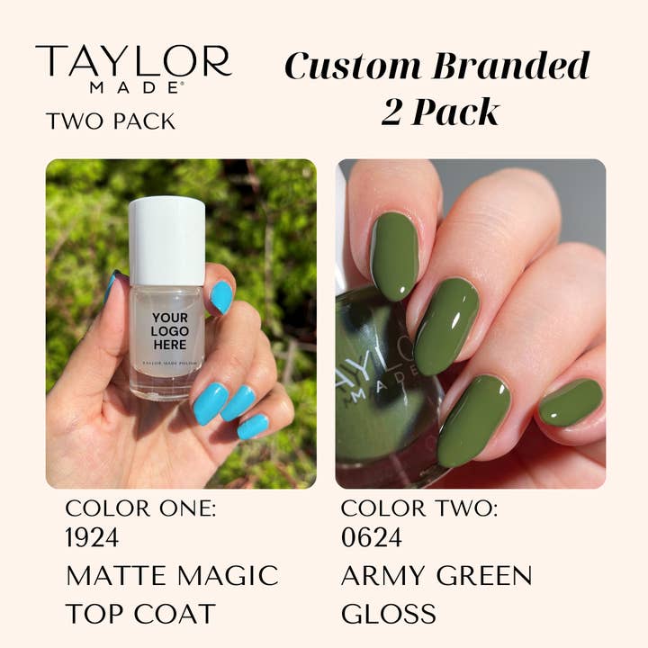 Taylor Made Polish - Vendita all'ingrosso Smalto per unghie - Smalto per unghie personalizzato: confezione da 2 a lunga tenuta + vegano + non tossico170