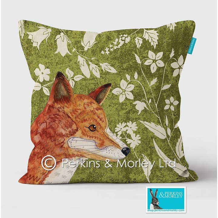Perkins & Morley - Wholesale Throw/Decorative Pillow - Fox Cushion - Wild Wood Range