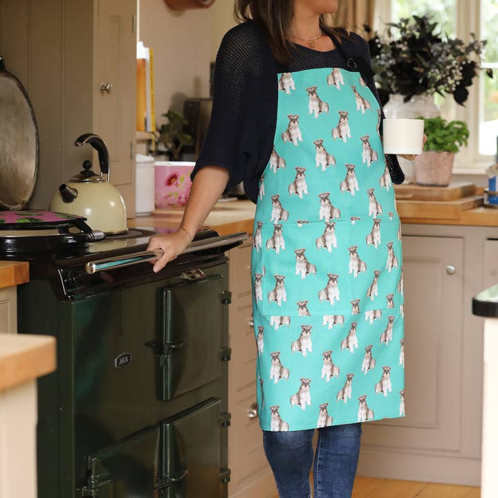 Schnauzer Apron for wholesale by Tracey Cooper