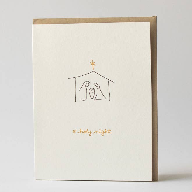 O Heilige Nacht Feiertagskarte für den Großhandel von Albertine Press