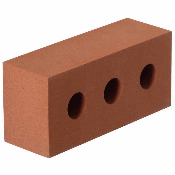 Quickway Imports - Wholesale Building set – Child - Stacking Building Red Brick Block, Rectangle Foam, 25 Pieces6