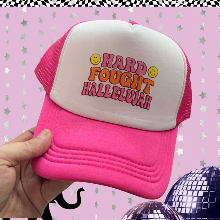 Hard Fought Hallelujah Hat for wholesale by Faith'sVarietyShop