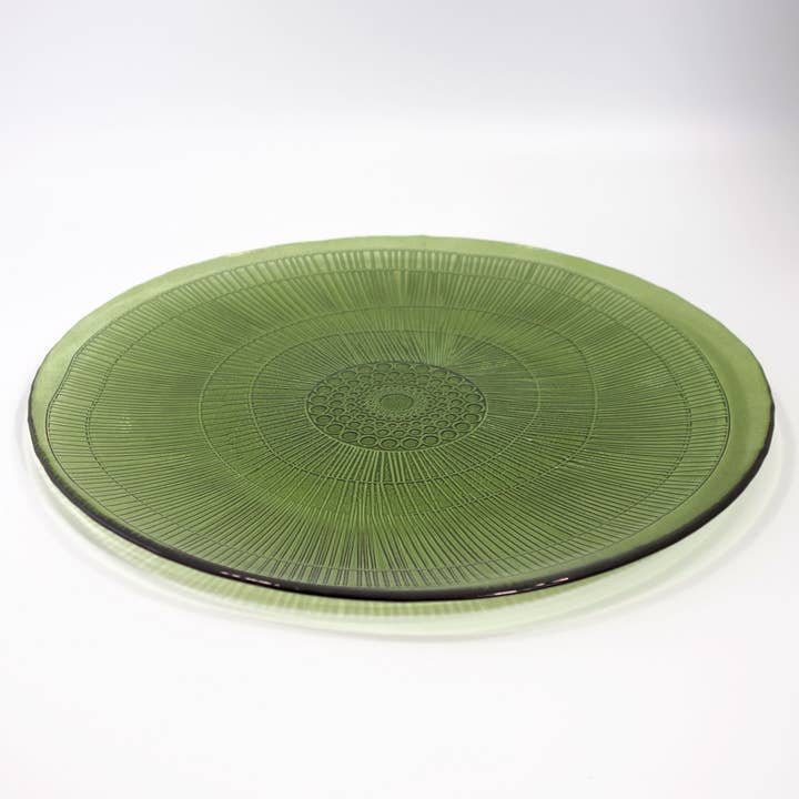 Jarapa - Wholesale Platter - 32cm Recycled Glass Zenda Platter (6/case)