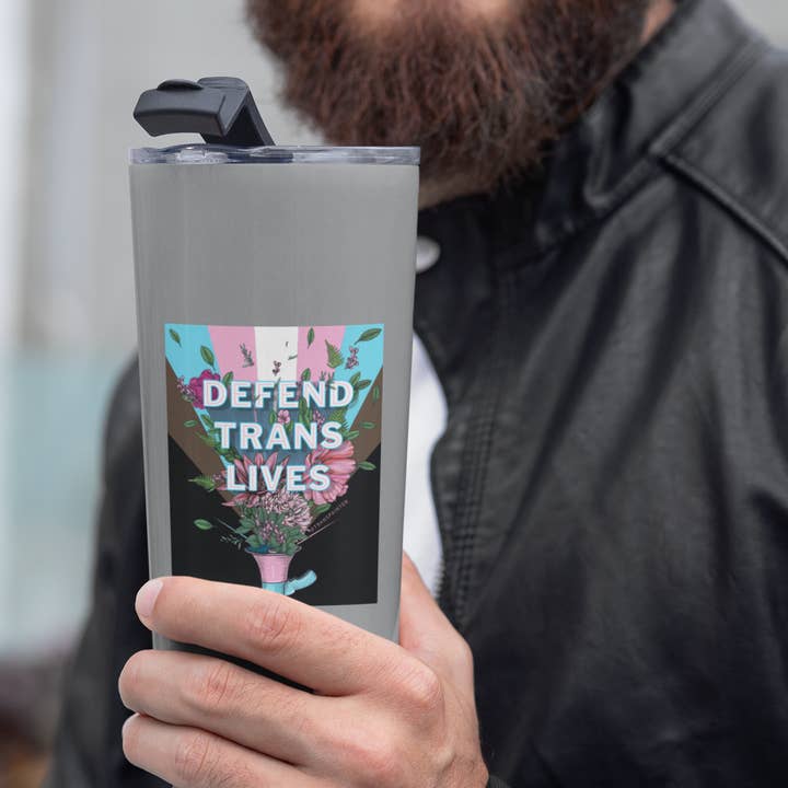 Transpainter – wholesale Klistermärke – Försvara transliv Klistermärke | LGBTQ+ Stötdämparklistermärken2