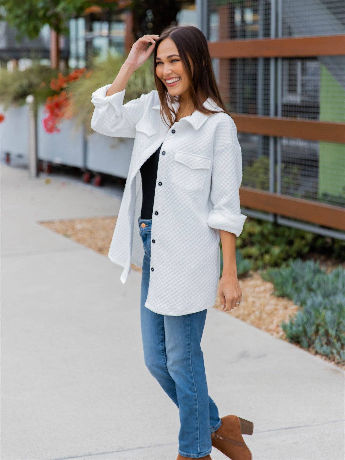 Tickled Teal - Wholesale Shirt Jacket/Shacket - Women's - Quilted Shacket8