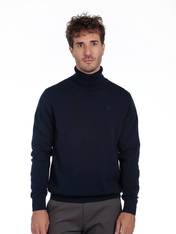 The Time of Bocha - Wholesale Jersey - Men's - Men's Turtleneck Sweater The Time Of Bocha NAVY0