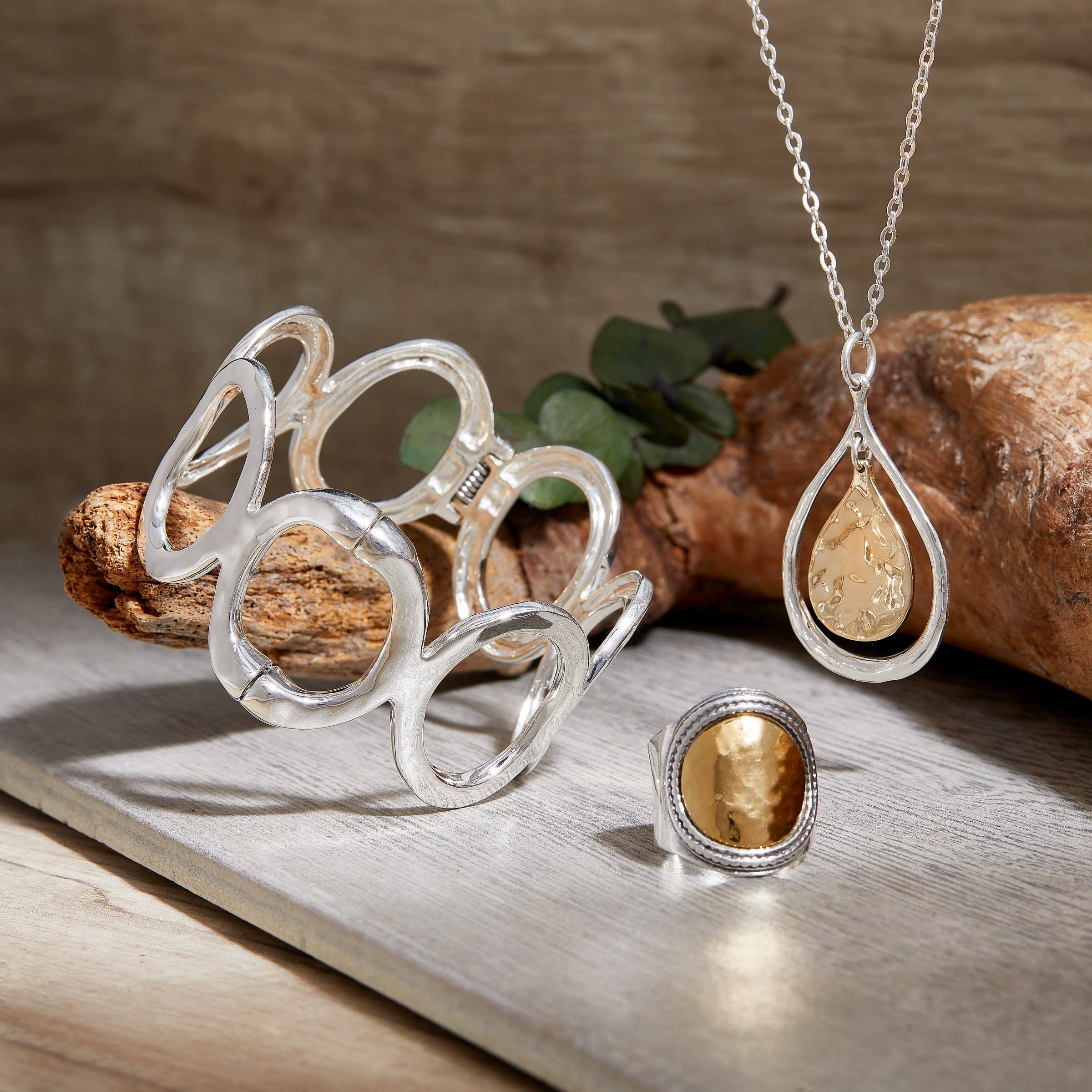 Silpada - Wholesale Cocktail/Statement Ring - Silpada 'Golden Hour' 14K Gold Plate & Sterling Silver Ring4