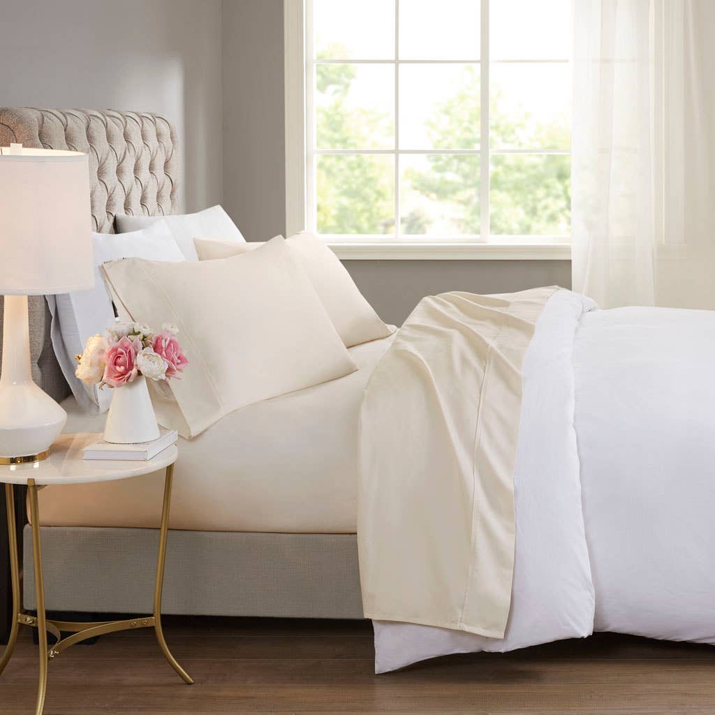 Olliix - Wholesale Sheet Set - Cooling 600 Thread Count 4 Pieces Cotton Sheets Set7
